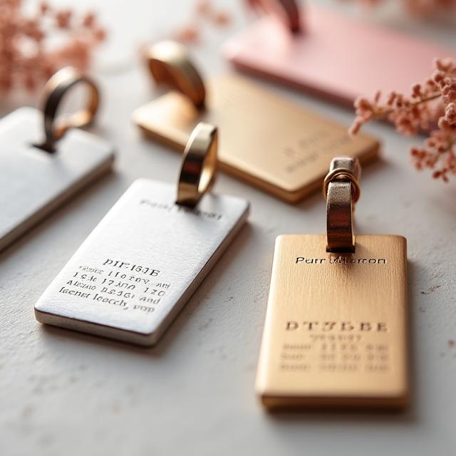 Etichette bagaglio personalizzate per negozi regalo