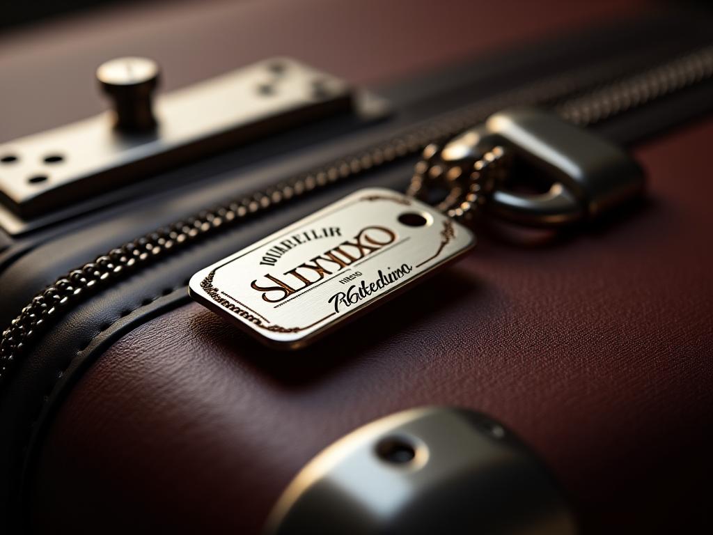 Valigia di lusso con accessori personalizzati in metallo