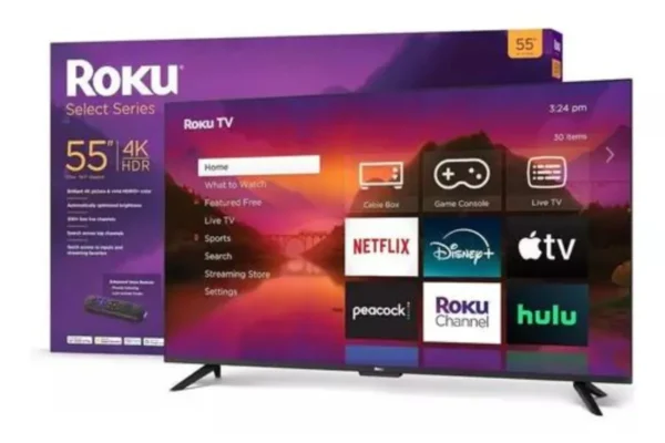 Smart Tv Roku 55 Pulgadas Led 4k Hdr 10 Class Select